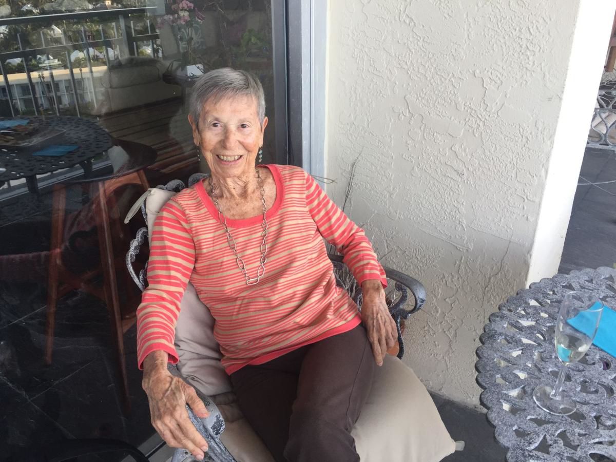 Joann Gill Blank celebrating her 90th birthday last year (2018)
